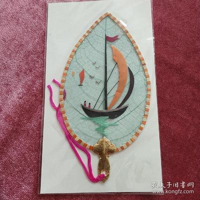 葉脈+麥秸畫藝術書簽(七八十年代出口創匯產品)